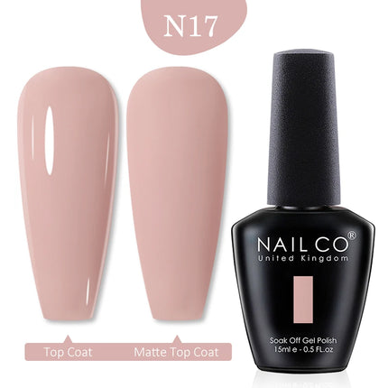 NAILCO 15ml Green Blue Series UV Nail Gel Polish Blue Colors UV&LED Gel Varnish Red Soak Off Semi Permanent LED Nail Gel Varnish