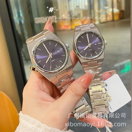 Orologio da Polso Serie PRX con Cinturino in Acciaio, Modello Super Player, per Uomo e Donna, con Calendario, Stile Semplice e alla Moda, Regalo di Compleanno, Idea Regalo per Lui e per Lei