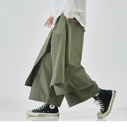 Pantaloni a Gamba Larga da Uomo, Stile Hip Hop, Jogger Casual, Streetwear Maschile, Pantaloni Larghi con Patchwork, Joggers alla Moda Comodi, Pantaloni da Donna
