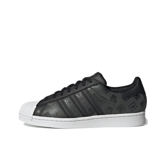 Adidas Originals SUPERSTAR Skateboard Shoes Unisex Low Top Carbon Black/White GX8412