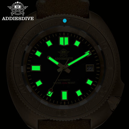 ADDIESDIVE Mens Automatic Mechanical Dive Watch Japan 8215 Movement Bronze Case Sapphire Crystal 200M Waterproof Ceramic Bezel