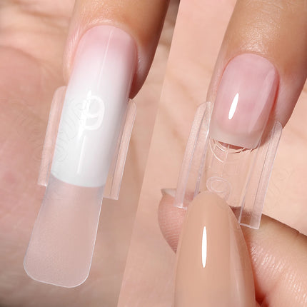 Original YOKEFELLOW Sandwich Dual Nail Form Short Stiletto Nail Extension Form 240pcs Top Form Bottom Form For Quick Nail Extensions IM222