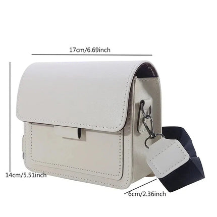Classic Designer PU Leather Crossbody Bag for Women Travel Handle Handbag Fashion Shoulder Messenger Bag Ladies Small Flap Bag PlatiNum