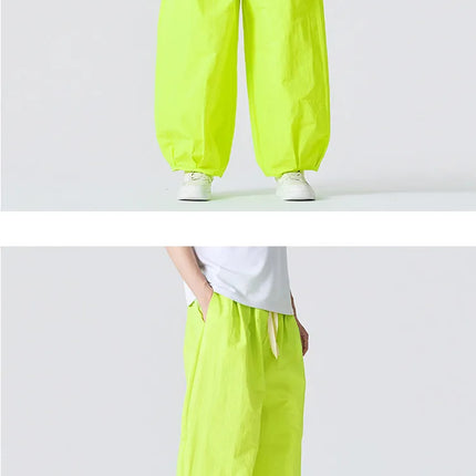Pantaloni Estivi Leggeri e Sottili 2026 da Uomo, Oversize da Donna, Streetwear con Coulisse, Pantaloni Cargo Y2K da Uomo, Pantaloni Sportivi Larghi con Elastico in Vita
