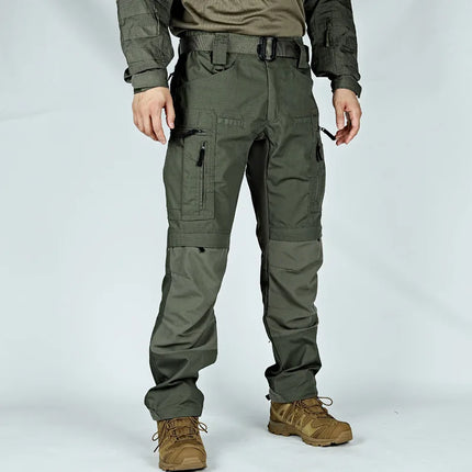 Men's Outdoor Tactical Pants With Multi Pocket Combat Training Hunting Cargo Pants Waterproof Wear-resistant Workwear Pants