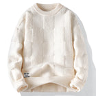 New Winter Men O-neck Knitted Pullovers Man Fleece WarmTurtlenecks Sweaters Man Casual Sweaters Quality Male Pullovers Size 4XL