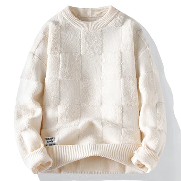 New Winter Men O-neck Knitted Pullovers Man Fleece WarmTurtlenecks Sweaters Man Casual Sweaters Quality Male Pullovers Size 4XL