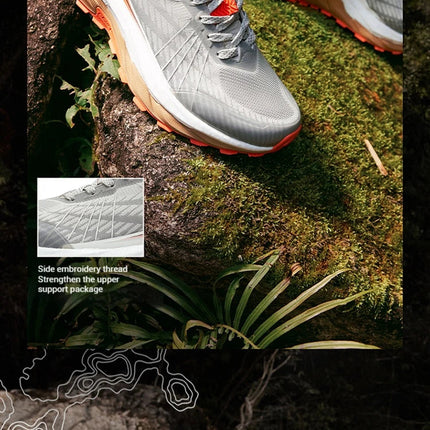 361 Degrees Yushan PRO Men Running Shoes Durable Hiking Cushioning Breathable Non-slip Outdoor Jogging Male Sneakers 672522250 PlatiNum