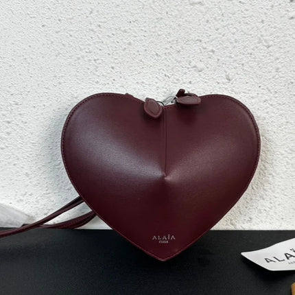 Borsa a tracolla da donna in vera pelle a forma di cuore, anti-graffio, con tracolla regolabile, piccola e graziosa, ideale per appuntamenti e shopping quotidiano - Nuova collezione 2026