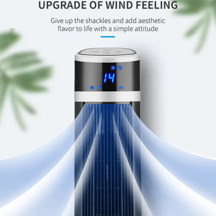 Ventilatore a Torre 2026 Nuovo Modello Aggiornato, Ventilatore da Terra, Ventilatore Verticale Silenzioso Senza Pale, Compagno per Condizionatore d'Aria, Ventilatore Elettrico Domestico Senza Pale