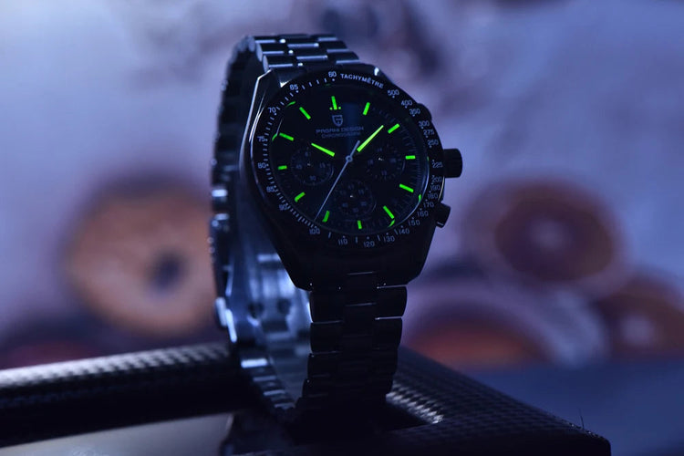 Nuovo Orologio da Uomo PAGANI DESIGN Golden Moon 2026, Orologio al Quarzo di Lusso, Cronografo Sportivo, Vetro Zaffiro AR, Impermeabile, Regalo platinumshop