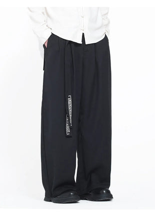 Pantaloni da uomo in stile giapponese con stampa Ukiyo-e, pantaloni comodi e alla moda, pantaloni larghi da uomo, pantaloni casual a gamba dritta da uomo
