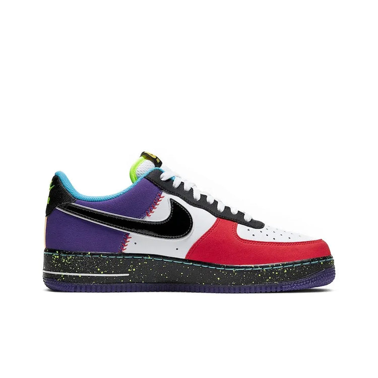 Nike Air Force 1 'What The LA' Los Angeles Low top Skateboard Shoes Men's Red Pink Purple CT1117-100