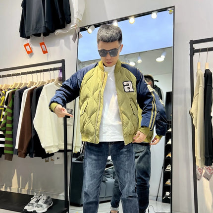 Supzoom 2022 New Arrival Hip Hop Embroidery Couples Casual Top Fashion Male And Female Winter Men Coat Warm Baseball Down Jacket