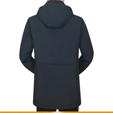 Men's Detachable Liner & Hat Puffer Coats Business Casual Hooded White Duck Down Jackets 2026 Winter Outwear Windproof Top Parka