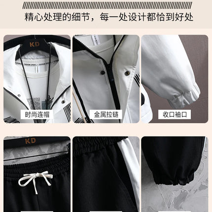 2025 Spring Casual Jackets Sportswear+Pants Men's Sets Korean Style 2 Piece Sets Men Streetwear Fitness Male Tracksuit