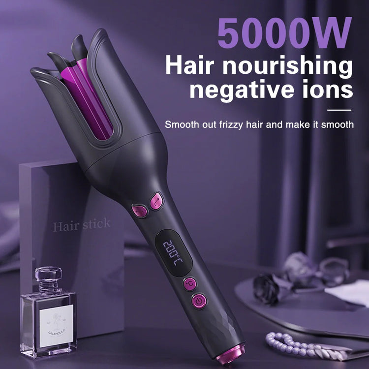 TINSOL 32MM Electric Rotary Curling Iron Automatic Hair Curler Negative Ion Air Rotating Curling Bar Professional Styling Tool