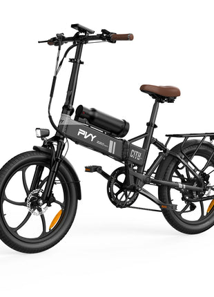 Bicicletta Elettrica Pieghevole PVY Z20 MAX con Sensore di Coppia, Doppia Batteria per Pendolarismo Urbano, E-bike a Pedalata Assistita con Autonomia di 25.6Ah