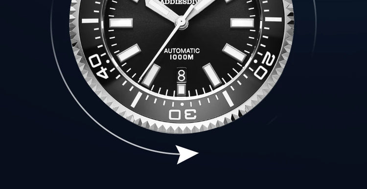 ADDIESDIVE Men's Automatic Mechanical Watch Sapphire Glass Super Luminous Watches Stainless Steel Hombre 100Bar Waterproof