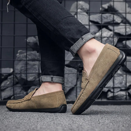 Scarpe casual da uomo Mocassini estivi Mocassini da uomo Tempo libero Appartamenti antiscivolo Leggero Morbido Slip on Scarpe da guida Sapatenis Masculino