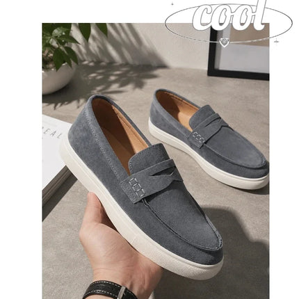 Mocassini classici da uomo, scarpe casual traspiranti senza lacci, scarpe da uomo di design, comode scarpe da guida antiscivolo, mocassini da uomo