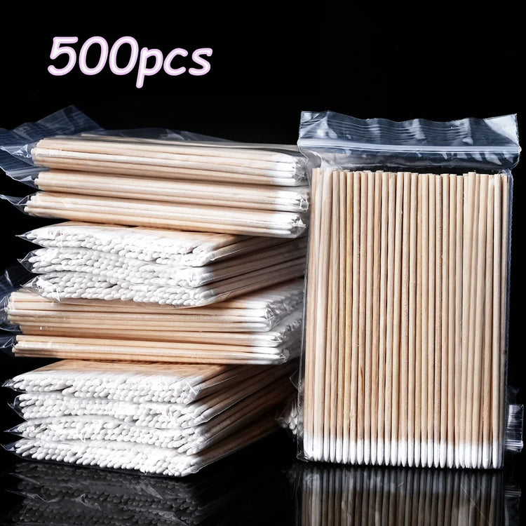 500/100Pcs Orange Wood Sticks for Nails BULK Double Sided Cuticle Pusher Remover Nail Art Manicure Pedicure Tool for Manicure Pe 2028