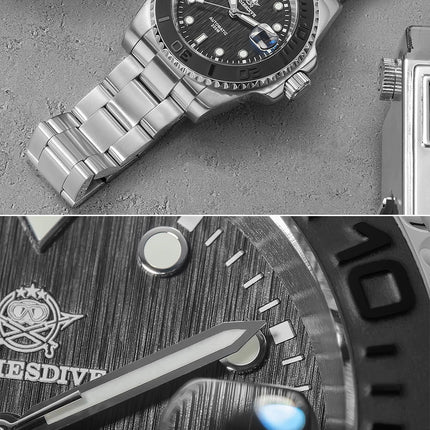 ADDIESDIVE AD2087 Men Watch Waterproof 20Bar Driver Sapphire Glass BGW9 Luminous Reloj Hombre NH35 Automatic Mechanical Watch