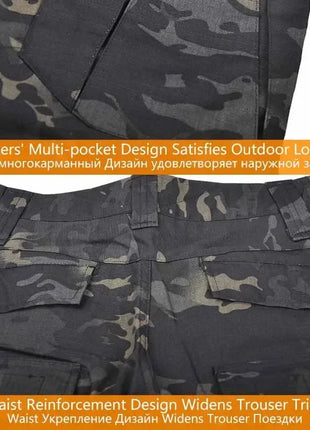 Woodland Tactical Unifirm Mens Sets Outdoor Hunting Training Suits Combat Shirts Ripstop Pants Workwear Clothes Wear-resisting PlatiNum