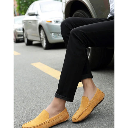 Mocassini da uomo in pelle scamosciata di lusso 2022 scarpe casual da uomo scarpe da barca fatte a mano da uomo Slipon scarpe da guida mocassini maschili Zapatos