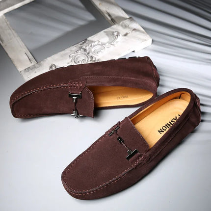 Nuovi uomini scarpe casual moda pelle scamosciata morbida mocassini da uomo mocassini per il tempo libero slip on scarpe da guida da uomo scarpe pigre fatte a mano appartamenti comodi