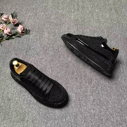 2026 spring and autumn new trendy brand low-top hot diamond board shoes men's lace-up versatile sports dad shoes