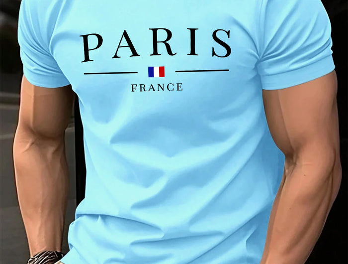 Men's Summer T-shirt 3D Letter Pattern Print T-shirt Men's Personalized Hip Hop Streetwear Tops Casual T-shirt for Men