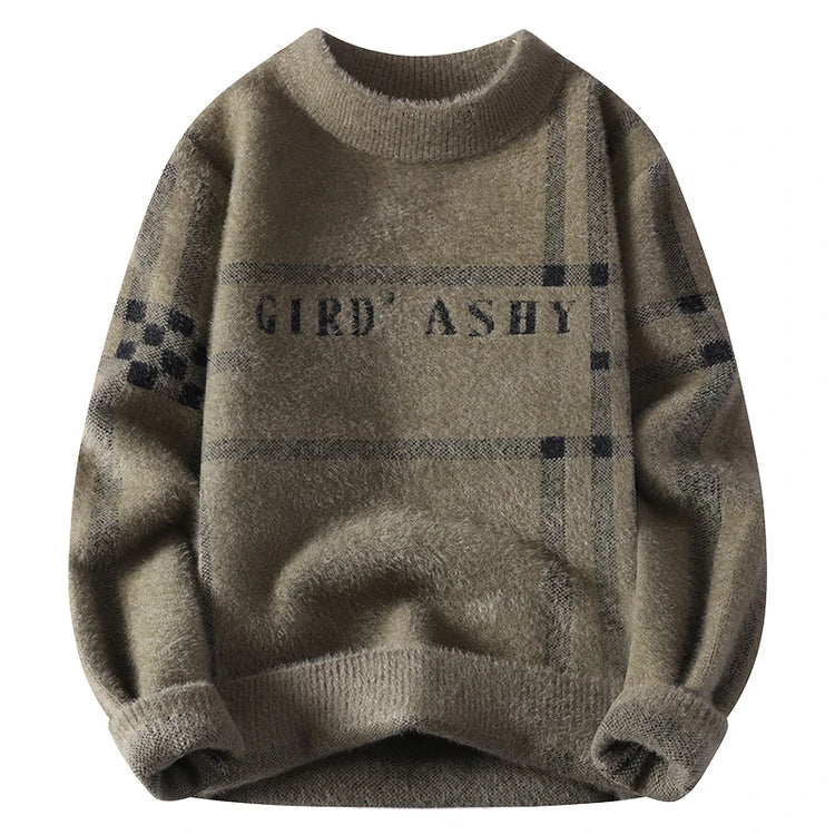 Sweaters men Winter Letter pattern thick sweater men Student youth sweaters autumn Men's wool pullovers full