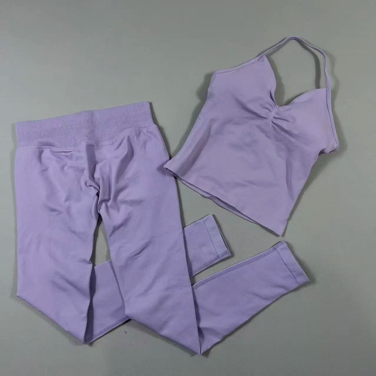 Yoga Gym Set 2 Piece Women Strappy Yoga Bra Top Workout Scrunch Shorts Sports Suit Fitness Clothes Seamless Yoga