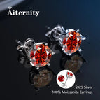 Silver Red Color / 0.1ct (3mm) x 2pcs-box