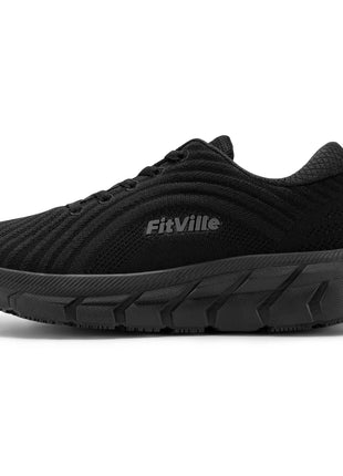 FitVille Wide Toe Box Shoes For Women Breathable Wide Fit Running Shoe Lightweight for Swollen Feet with Cushioned Relief Pain PlatiNum