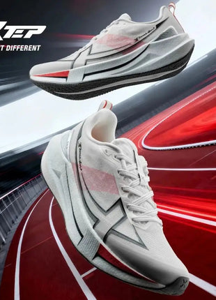 Xtep 2000km 5.0 Running Shoes Soft Universal Sneakers Cushion Durable Jogging Wear-Resistant Lightweight Shoes 874119110023 PlatiNum