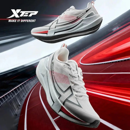Xtep 2000km 5.0 Running Shoes Soft Universal Sneakers Cushion Durable Jogging Wear-Resistant Lightweight Shoes 874119110023 PlatiNum