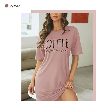 Camicia da notte in seta di latte camicia da notte da donna manica corta camicie da notte in cartone animato dolce pigiameria Casual pigiama Sleepdress