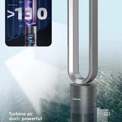 Ventilatore a Torre Senza Pale Angelo Tedesco 220V, Purificatore d'Aria e Riscaldatore 2 in 1 per Uso Domestico QDW
