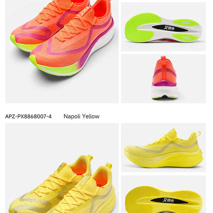 IRUNSVAN Men's Carbon Plate Sneakers Professional Marathon Racing Running Shoes High Quality  Shoes Comfortable Sports Shoe PlatiNum