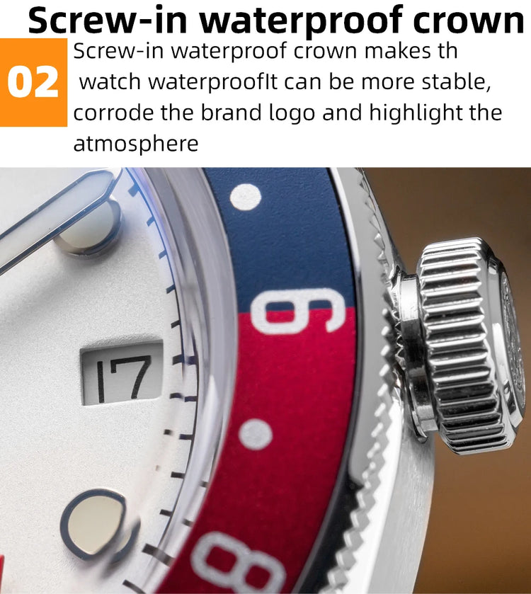 ADDIESDIVE Hot Sale GMT Movement Quartz Watch Stainless Steel Super Luminous 200M Diver Watches For Men AD2044 Relogio Masculino