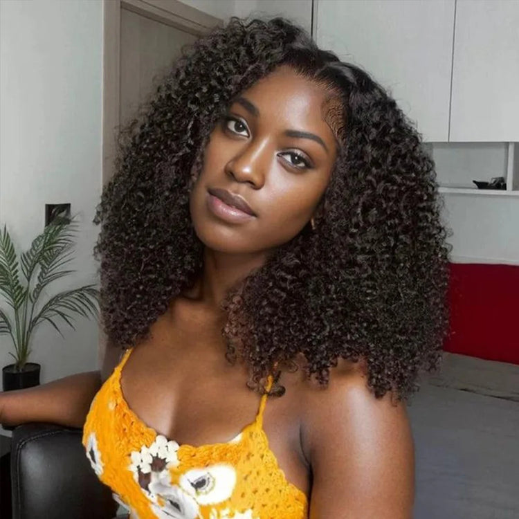 10-24inch Afro Kinky Curly Human Hair Bundle Deal Brazilian Afro Deep Jerry Curly Raw Virgin Human Hair Weave Hair Extension