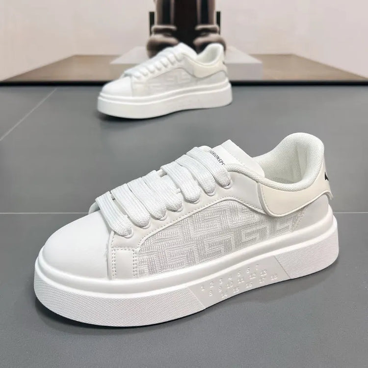 2025 New Men's Breathable Sneakers Fashion Trend Versatile Casual Shoes Thick soled Height Increasing Sports Running Shoes