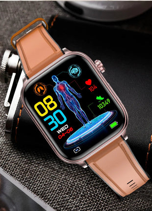 2025 Nuovo AI Diagnosi Lipidi nel sangue Acido urico Test di composizione corporea Smart Watch per uomo ECG + PPG Chiamata Bluetooth Salute Smartwatch platinumshop