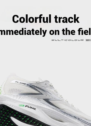 361 Degrees FLAME 3.0 Men Women Running Shoes Carbon Plate Racing Rebound Stable Breathable Wear-resistant Sneakers 672412207 PlatiNum