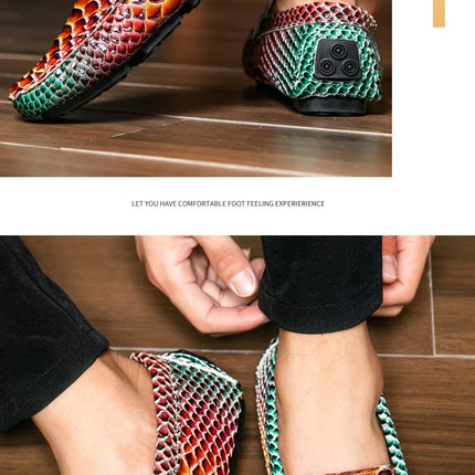 Mocassini in Pelle da Uomo 39-46, Scarpe Eleganti per Matrimoni e Feste, Calzature di Alta Qualità, Mocassini Slip-on di Lusso per Uomo
