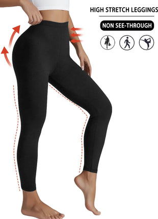 Leggings Super Morbidi da Donna ad Alta Elasticità per Allenamento Yoga Corsa Atletica Push Up Palestra Fitness
