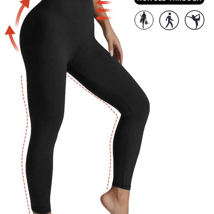 Leggings Super Morbidi da Donna ad Alta Elasticità per Allenamento Yoga Corsa Atletica Push Up Palestra Fitness