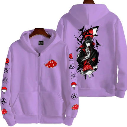 Naruto Uchiha Itachi Japanese anime 2026 new fashion Harajuku men's trendy casual sportswear men's couple style Coat